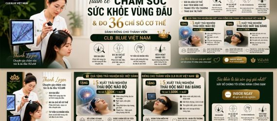 Trải nghiệm chăm sóc sức khỏe vùng đầu & đo 36 chỉ số cơ thể dành cho hội viên